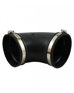 Flexible rubber elbow (90°) 125mm