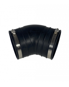 Flexible rubber elbow (45°) 110mm