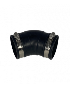 Flexible rubber elbow (45°) 63mm