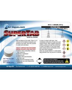SuperTab - Chloordioxide - 36 Tabs x 0.5 gram - 10%
